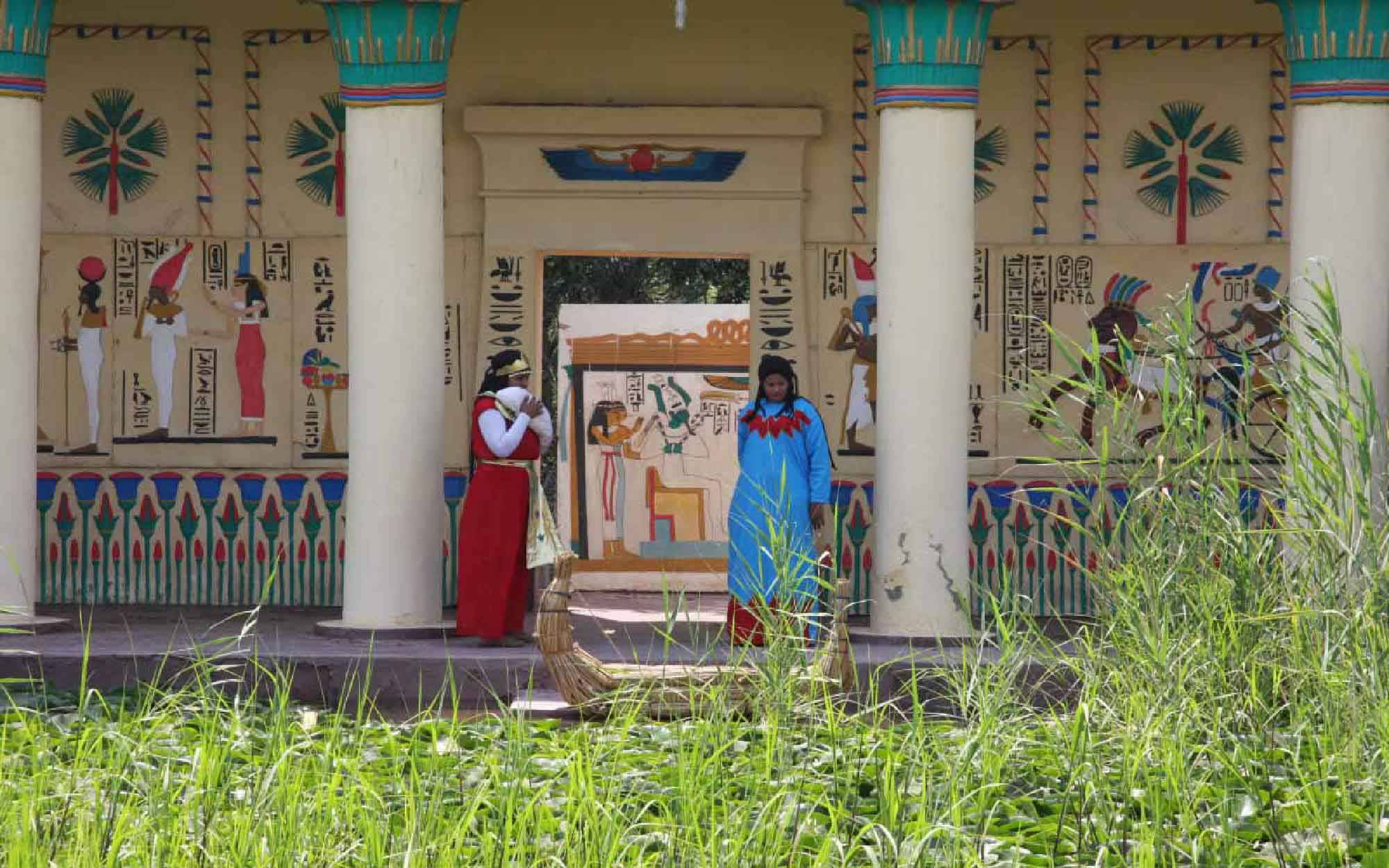 The Pharaonic Village is Egypt's historic park. It's a unique place. It is located on an island in the Nile, just 3 miles south of the center of Cairo.